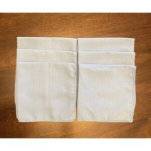 6 Unbranded Cotton Napkins ~ Periwinkle Blue 17" x 17" Square